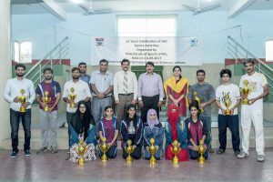 Dr Rana Muhammad Ayyub & Rana Amjad Iqbal Group Phot with Winner of archery, badminton and table tennis contest winner