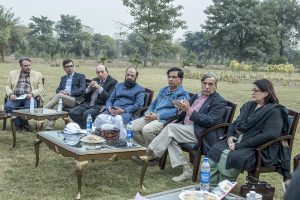 PHEC Chairperson, Vice-Chancellors from Public Sector Universities chat during visit ravi campus pattoki