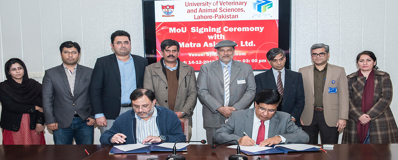 UVAS Signs MoUs with Farm Dynamics Pakistan and Matra Asia